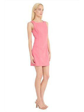 Donna Morgan Square Neck Linen Sleeveless Minidress